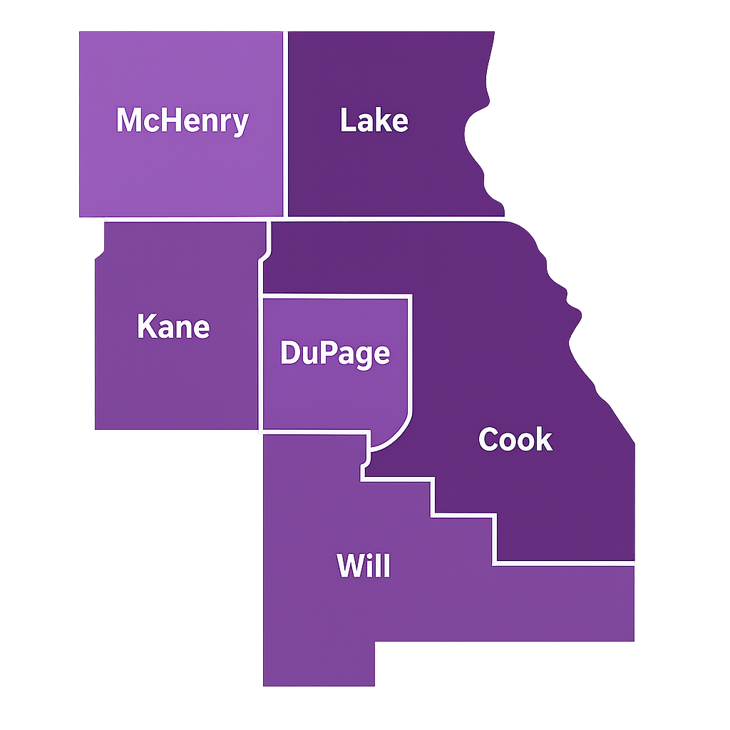 Home Heal Healthcare County Map Coverage